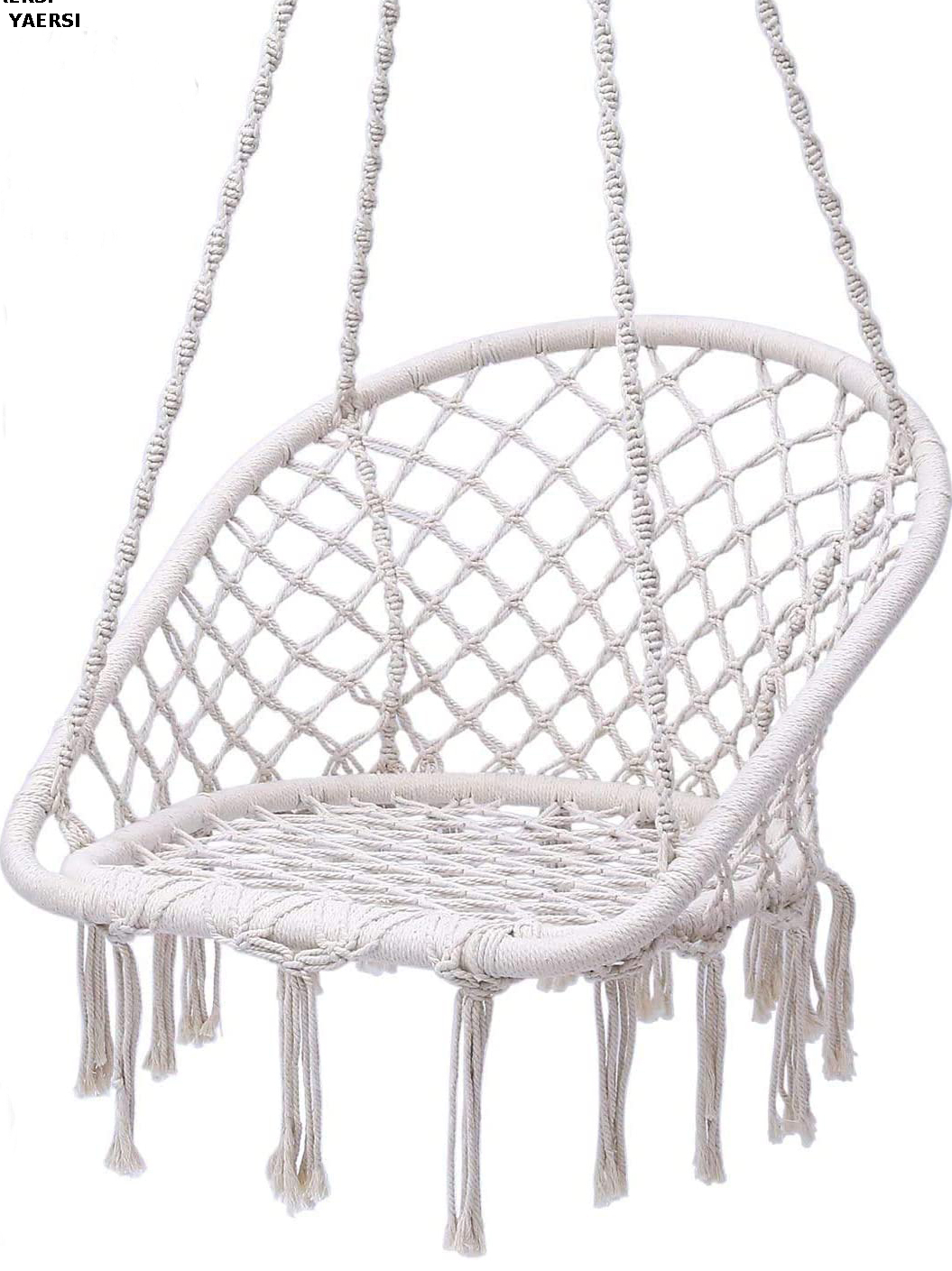Macrame Hammock Chair for Inddor And Outdoor
