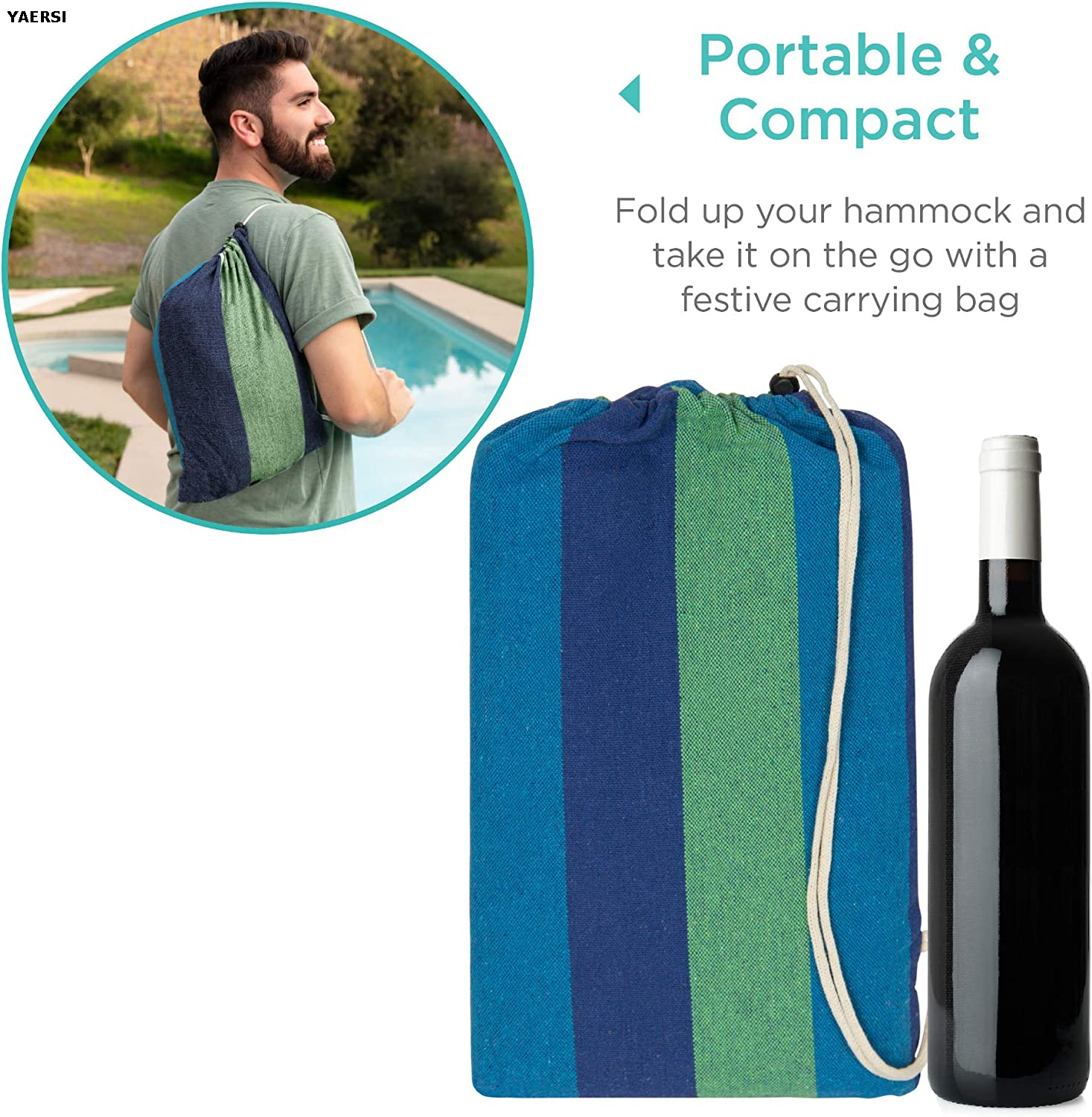 Double Hammock for Indoor And Outdoor
