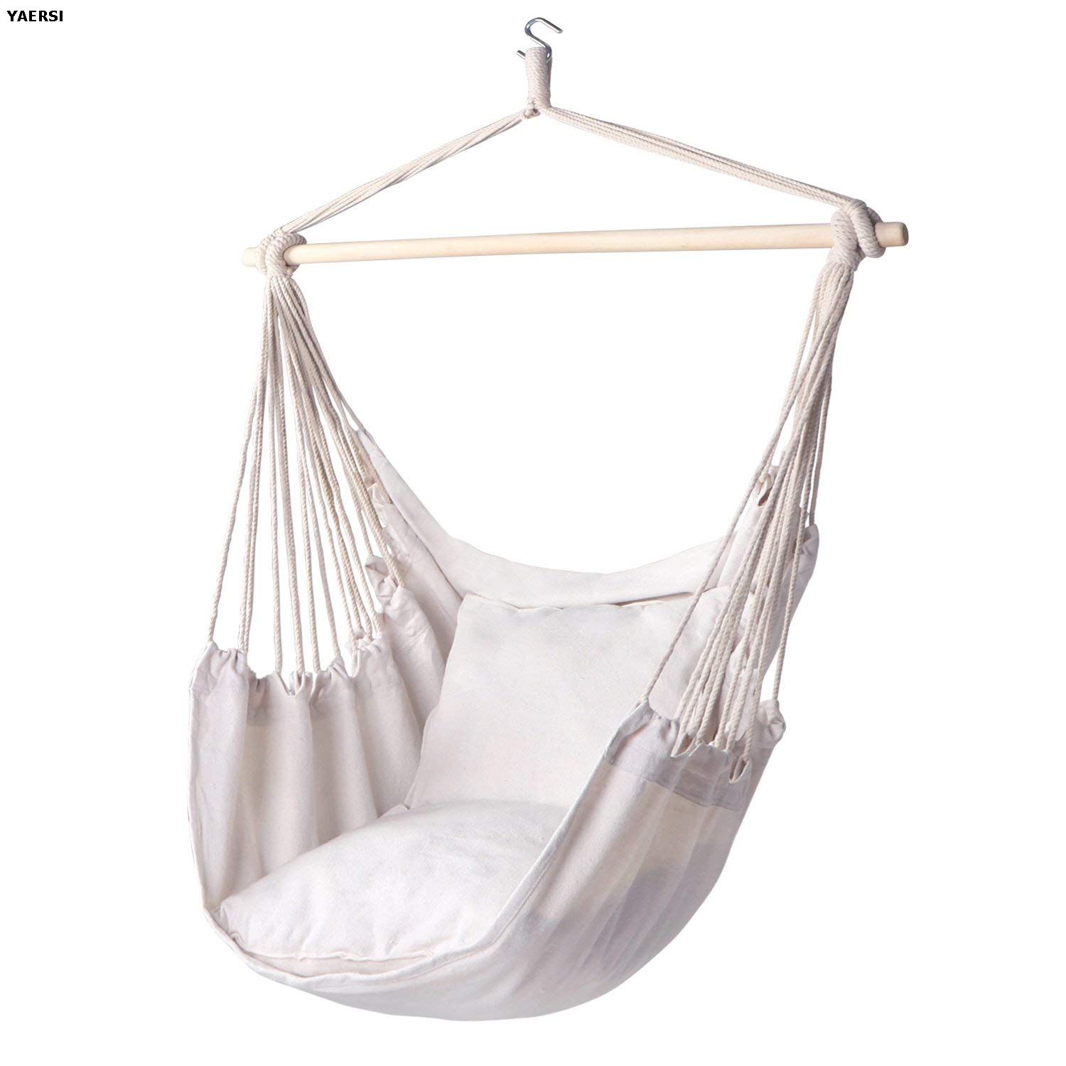 Hanging Hammock Swing with Two Cushions